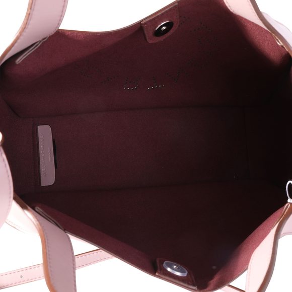 Stella McCartney Mauve Vegan Leather Perforated Logo Tote - Picture 8 of 8